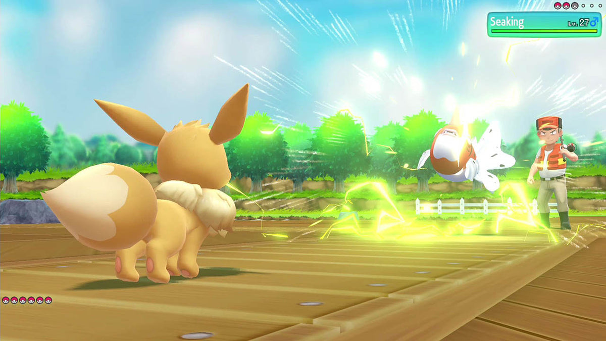 Pokémon: Let's Go, Eevee! - captura
